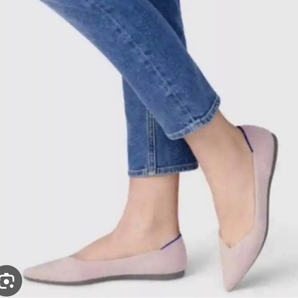 Rothy's Lavender Pointed Toe Flats - Picture 3 of 9